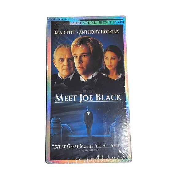 Meet Joe Black Romance VHS Special Edition 1998 PG 13 u Brad Pitt Anthony Hopkin - Picture 1 of 8